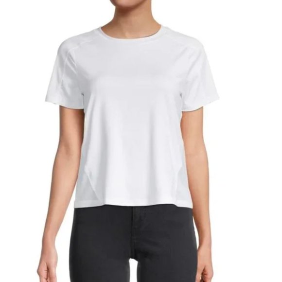 SPYDER Women's Short Sleeve w/ Back Opening & Mesh Insert top szM - Picture 2 of 13